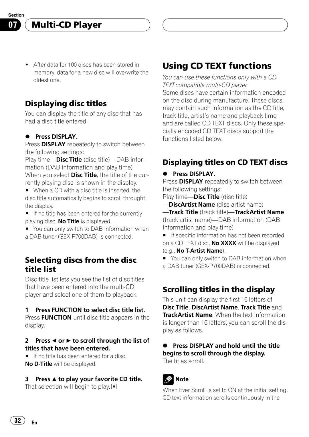 Pioneer DEH-P7650MP operation manual 