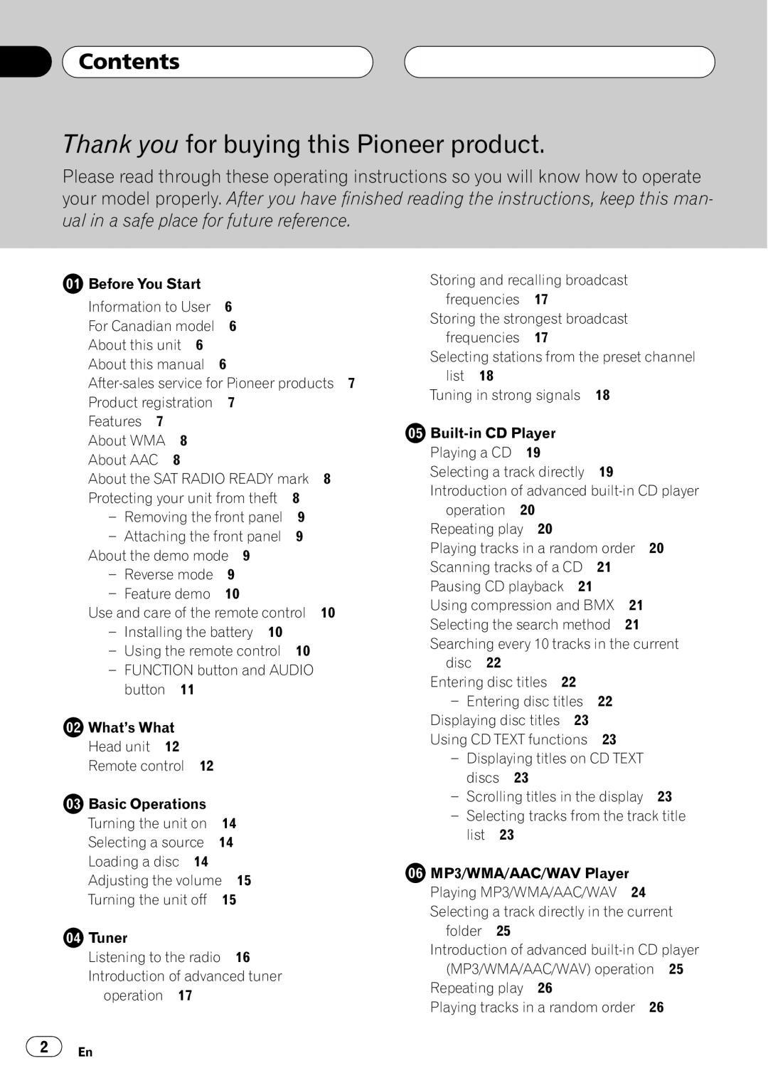 Pioneer DEH-P7700MP operation manual 