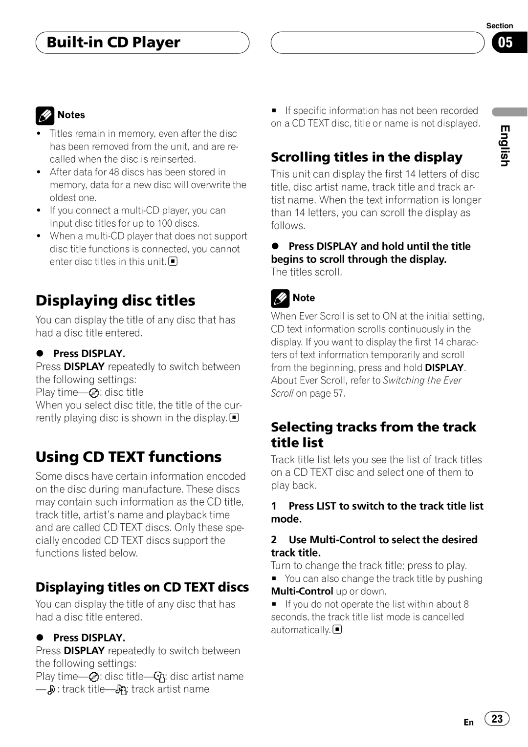 Pioneer DEH-P7700MP operation manual 