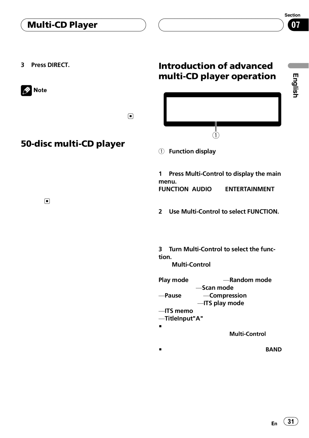 Pioneer DEH-P7700MP operation manual 