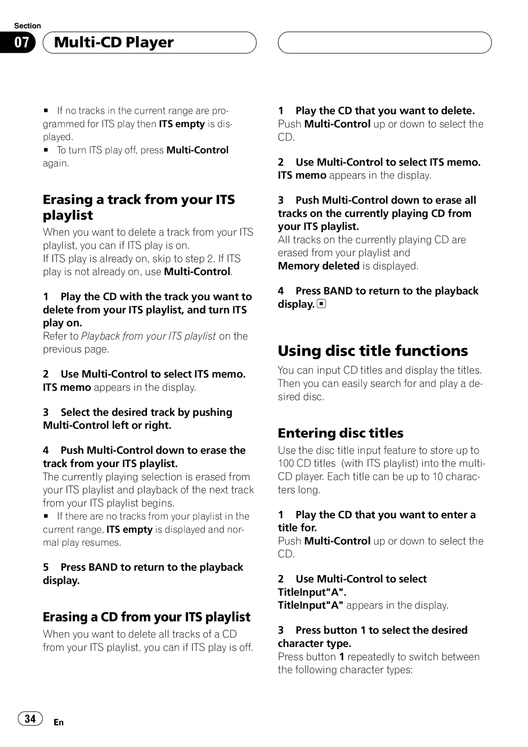 Pioneer DEH-P7700MP operation manual 