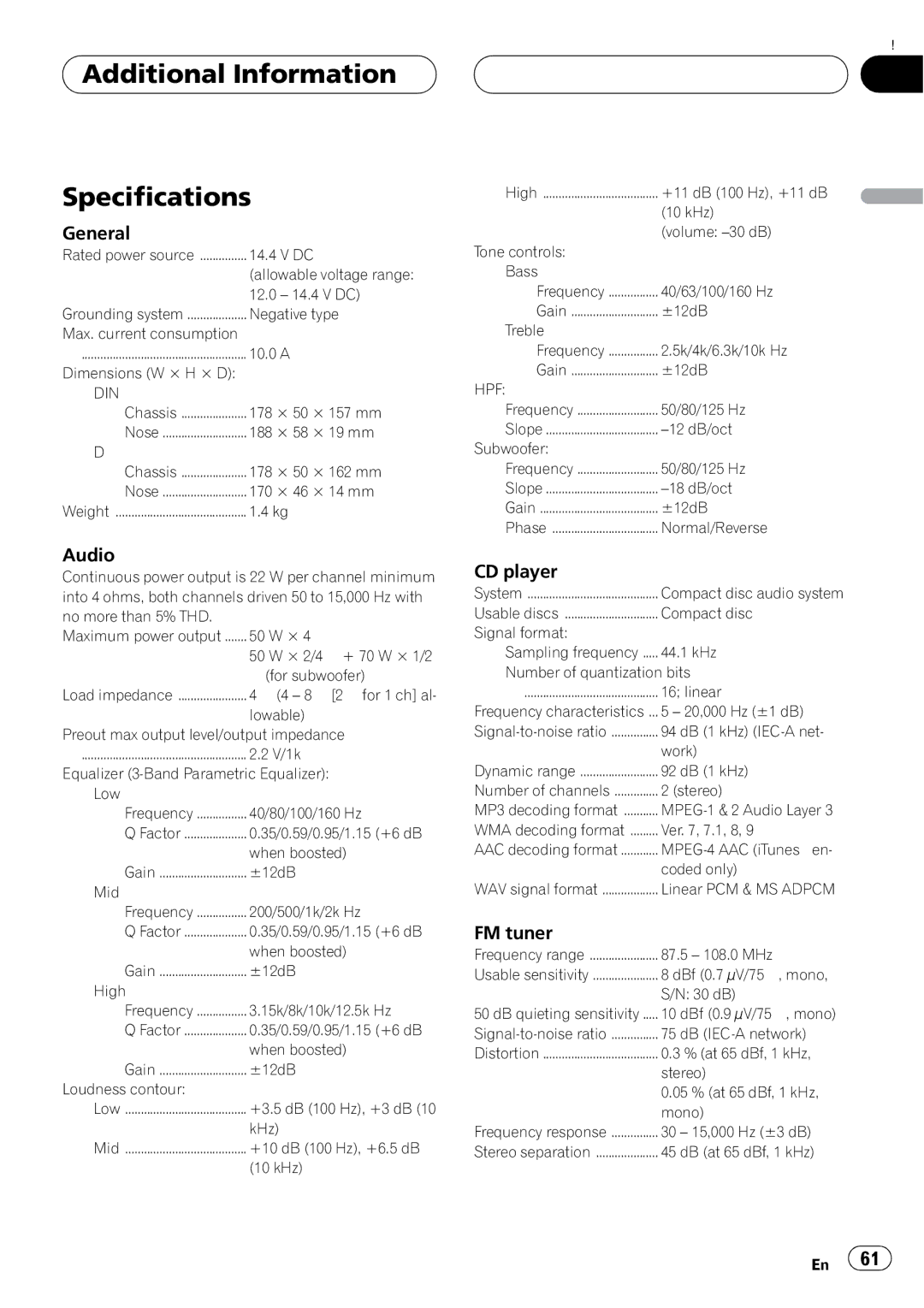 Pioneer DEH-P7750MP operation manual 