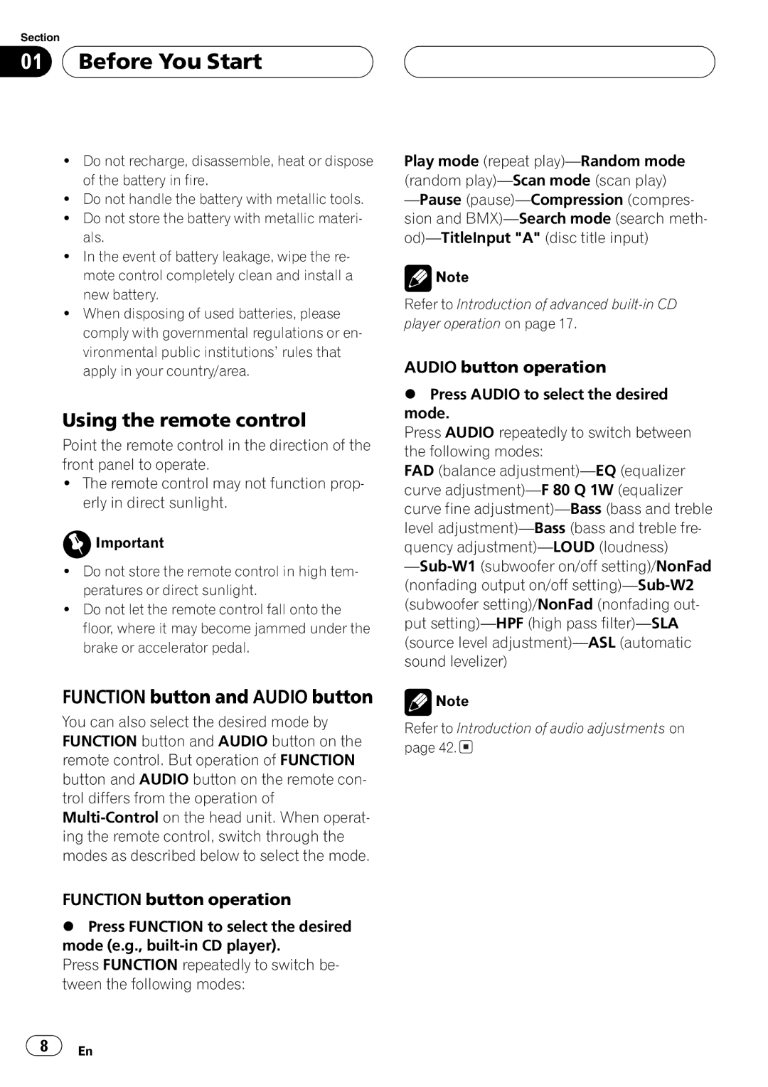 Pioneer DEH-P7750MP operation manual 