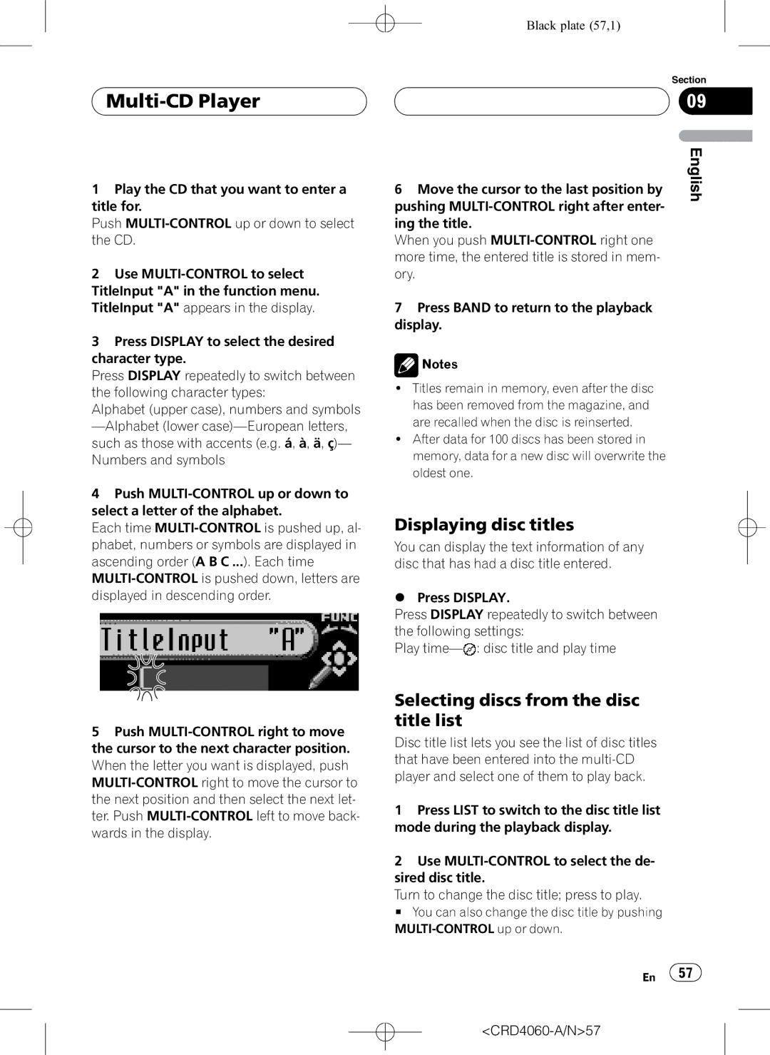 Pioneer DEH-P7850BT operation manual Displaying disc titles, Selecting discs from the disc title list 