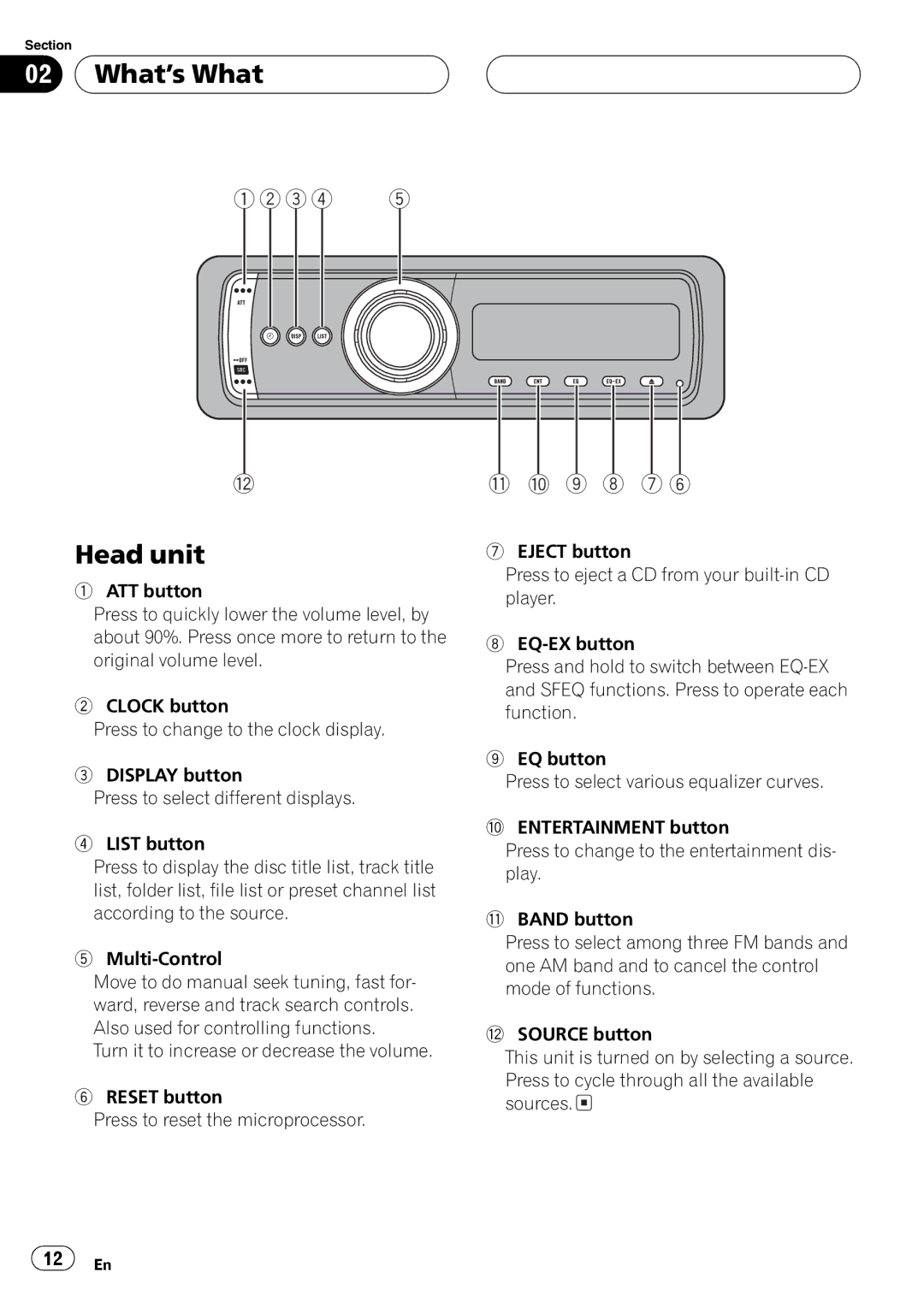 Pioneer DEH-P80MP operation manual 9 8 7 