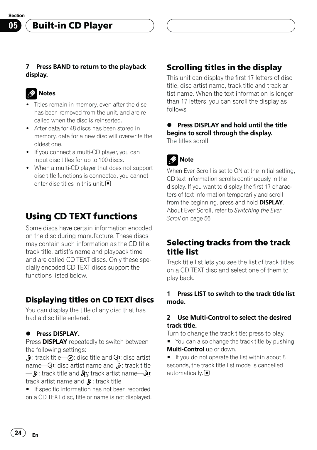 Pioneer DEH-P80MP operation manual 