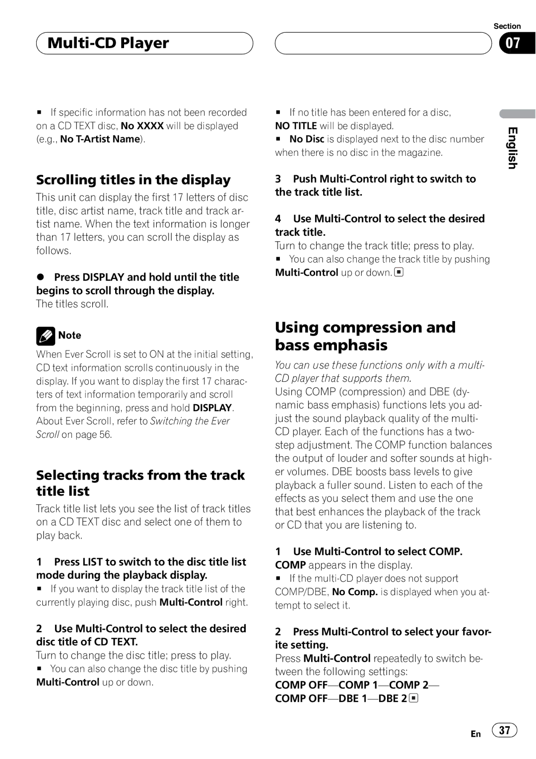 Pioneer DEH-P80MP operation manual 