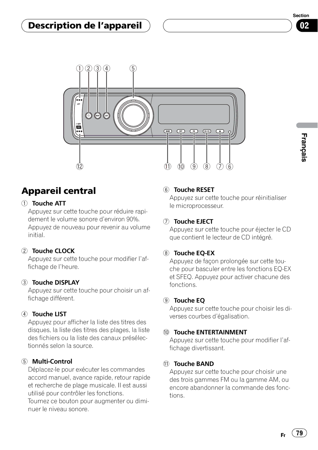 Pioneer DEH-P80MP operation manual 9 8 7 