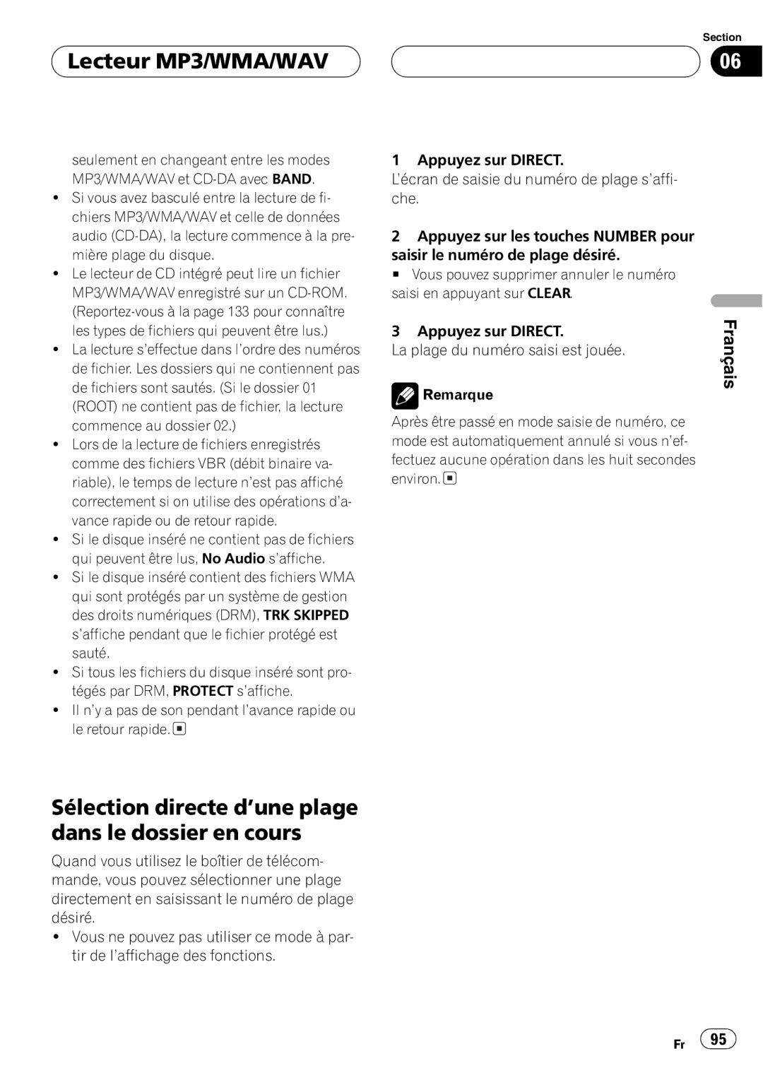 Pioneer DEH-P80MP operation manual 