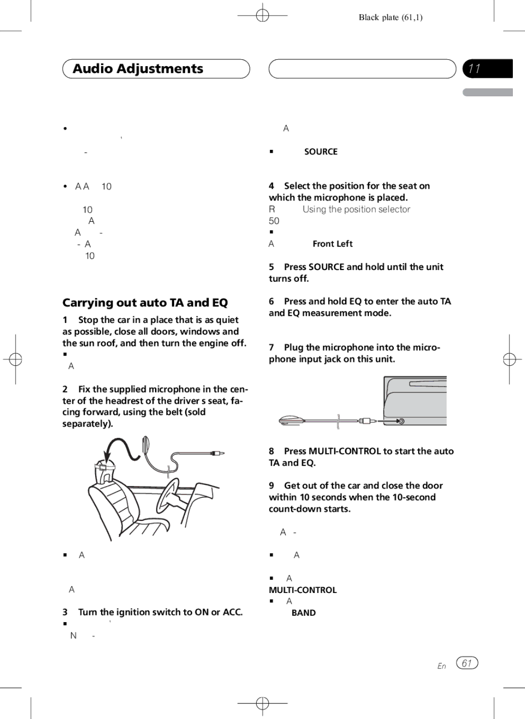 Pioneer DEH-P80RS operation manual Carrying out auto TA and EQ 