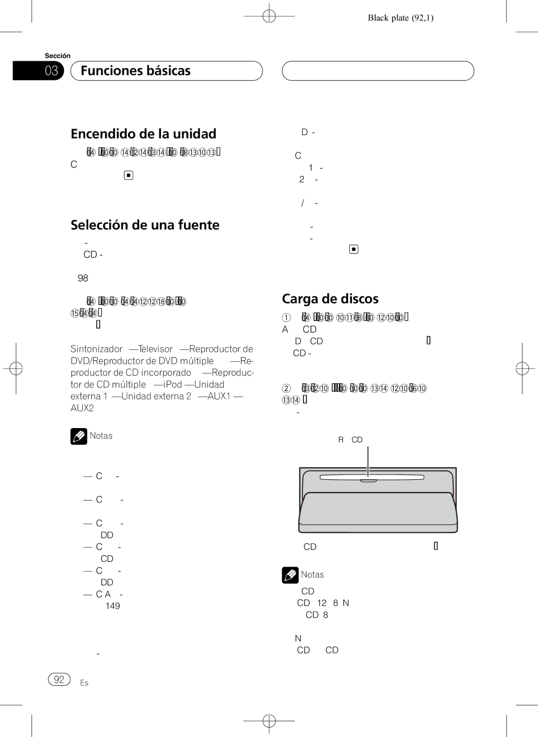 Pioneer DEH-P80RS operation manual Funciones básicas Encendido de la unidad, Selección de una fuente, Carga de discos 