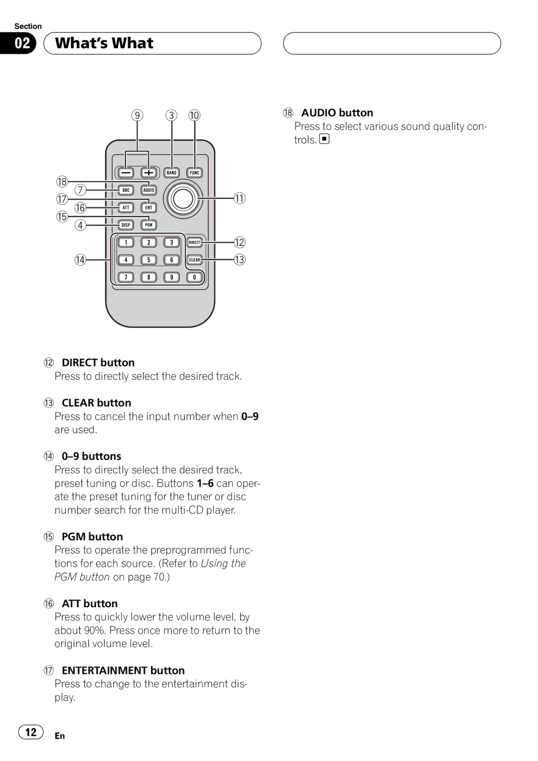 Pioneer DEH-P80RS operation manual What’s What, 7g b f 