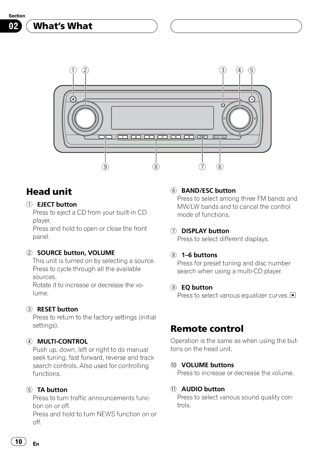 Pioneer DEH-P8600MP operation manual 