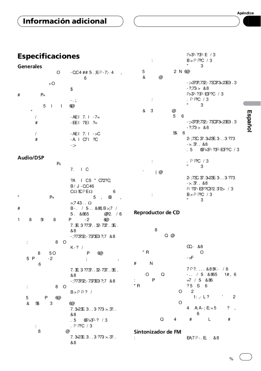 Pioneer DEH-P8600MP operation manual 