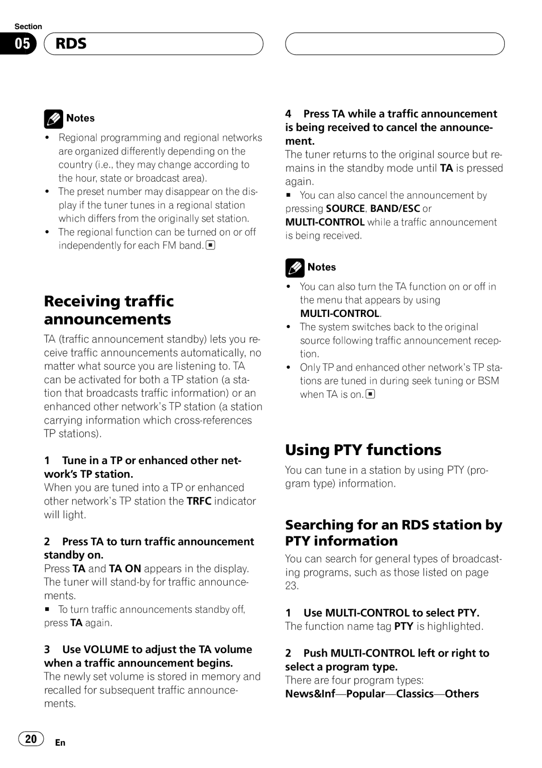 Pioneer DEH-P8600MP operation manual 