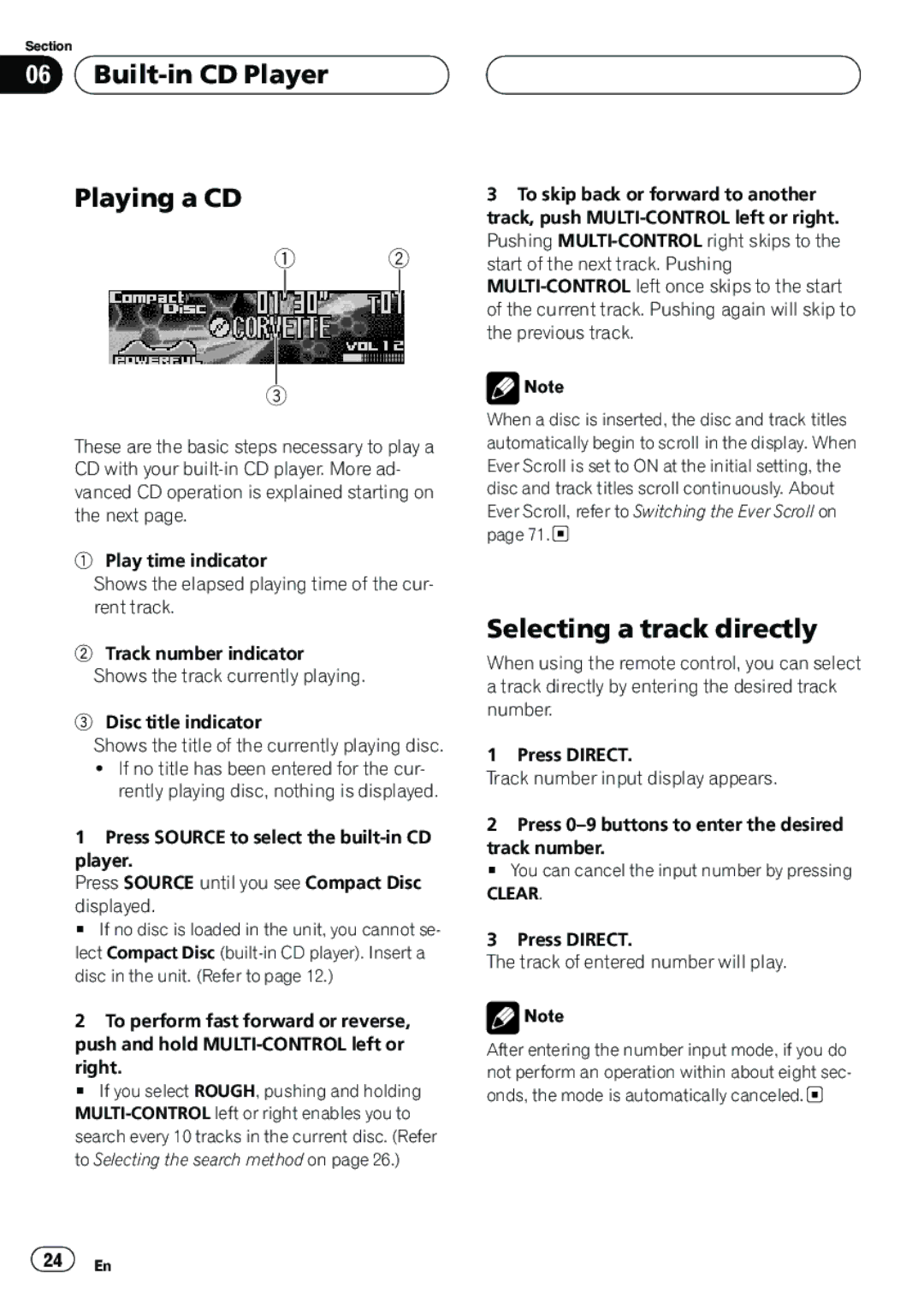 Pioneer DEH-P8600MP operation manual 