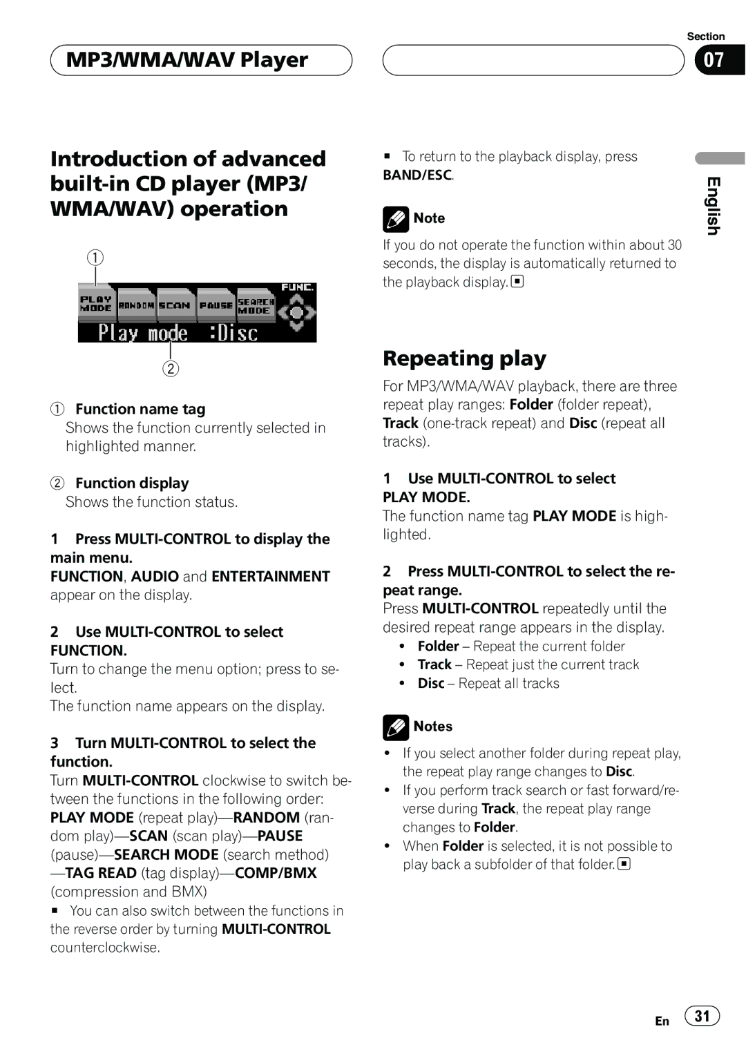 Pioneer DEH-P8600MP operation manual 