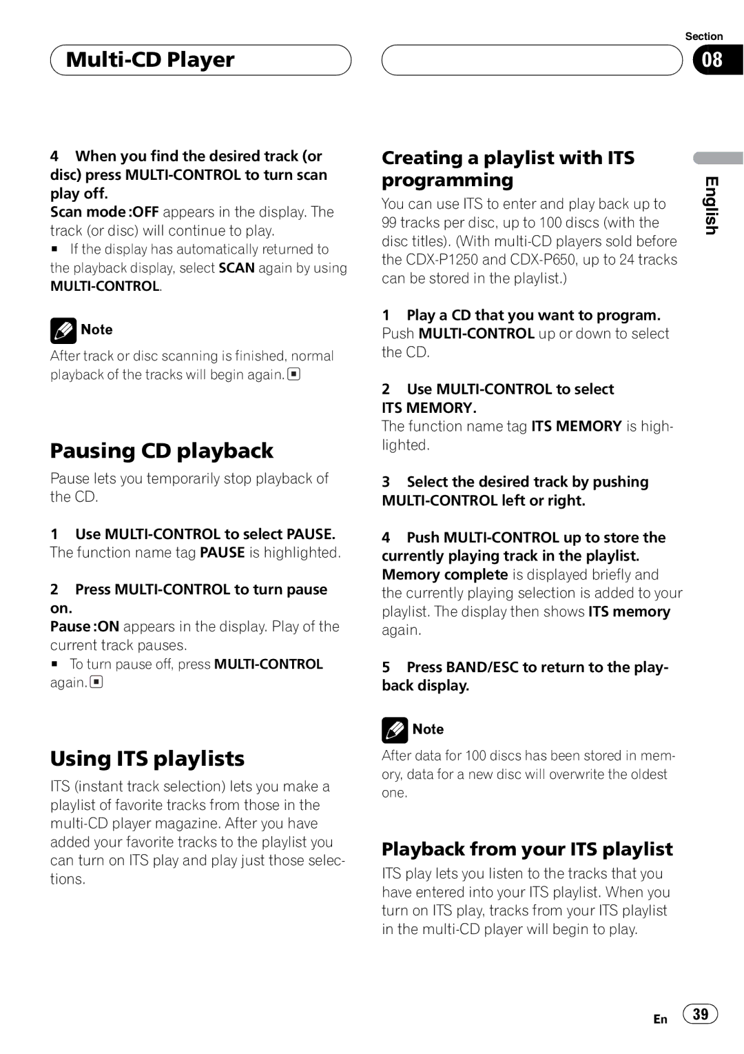 Pioneer DEH-P8600MP operation manual 