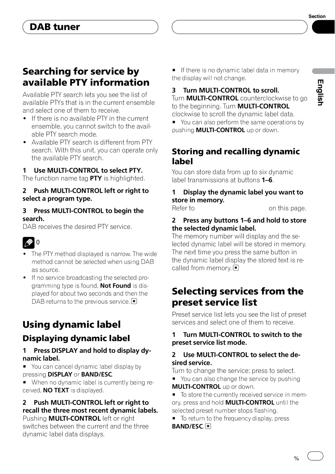 Pioneer DEH-P8600MP operation manual 