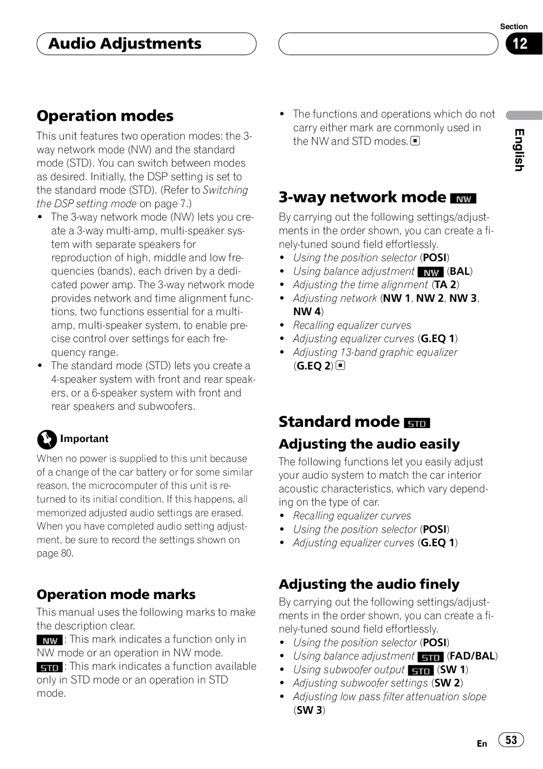 Pioneer DEH-P8600MP operation manual 