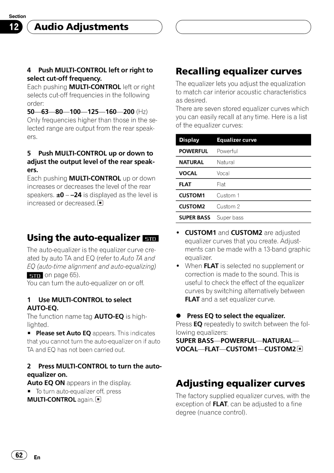 Pioneer DEH-P8600MP operation manual 