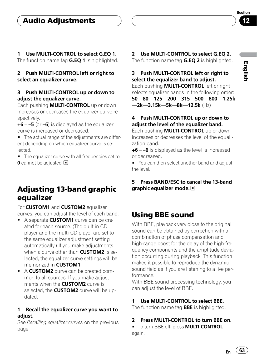 Pioneer DEH-P8600MP operation manual 