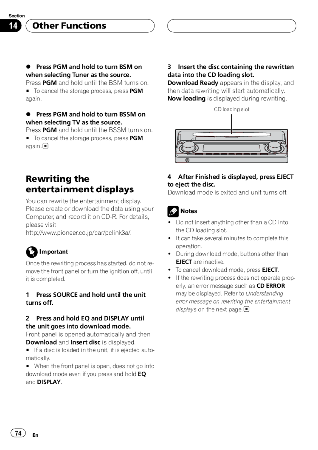 Pioneer DEH-P8600MP operation manual 