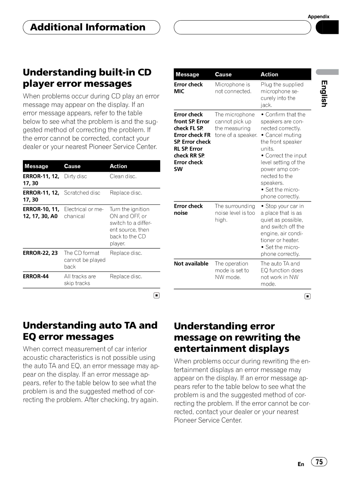 Pioneer DEH-P8600MP operation manual 