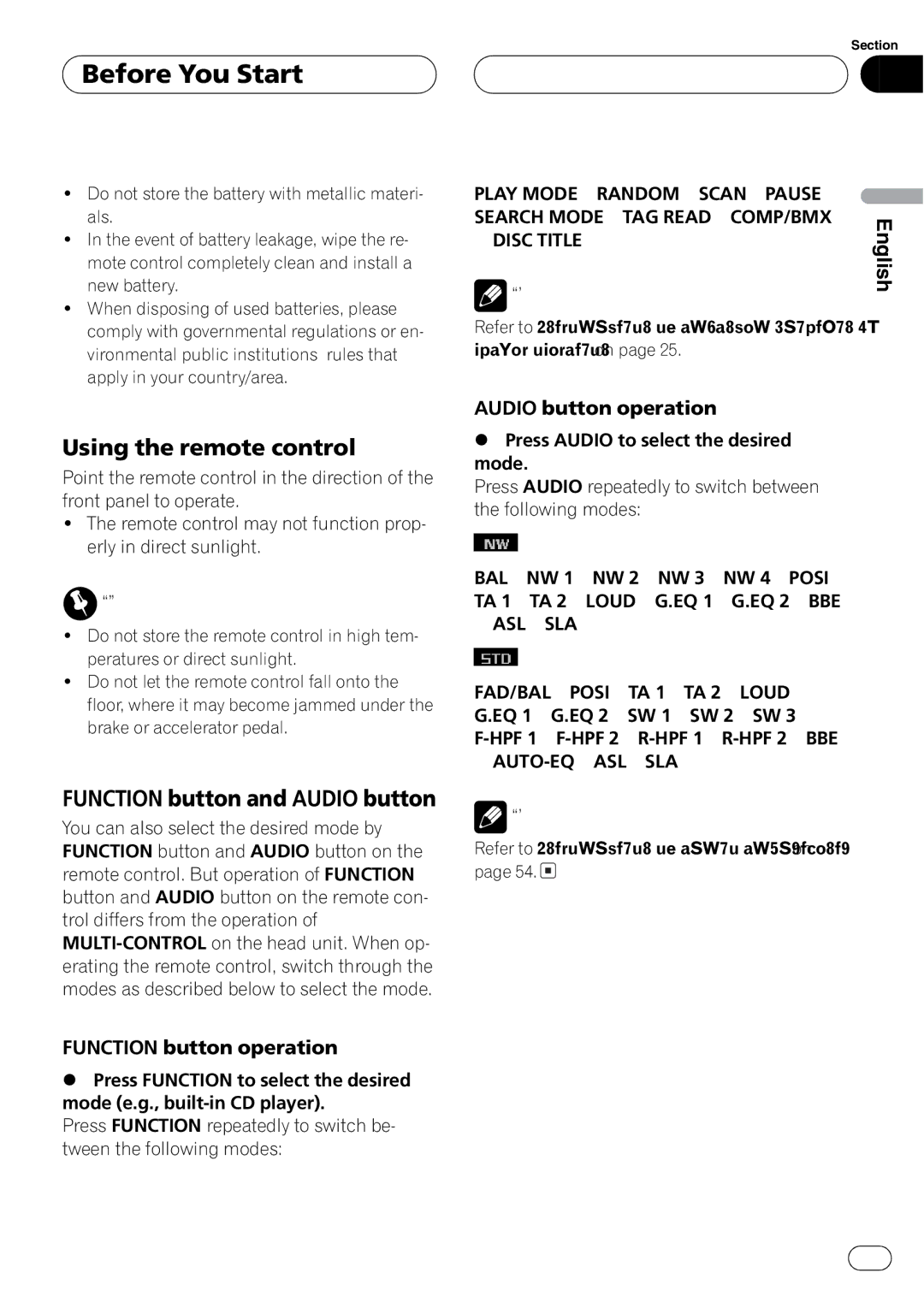 Pioneer DEH-P8600MP operation manual 