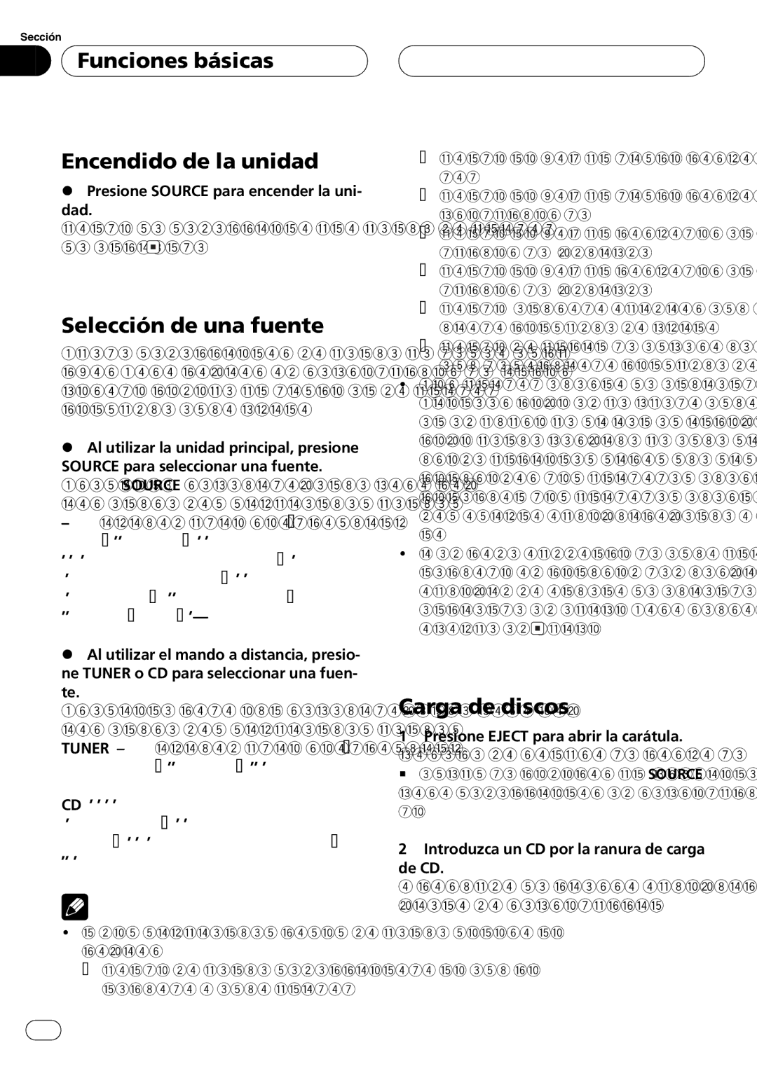 Pioneer DEH-P8600MP operation manual + + 