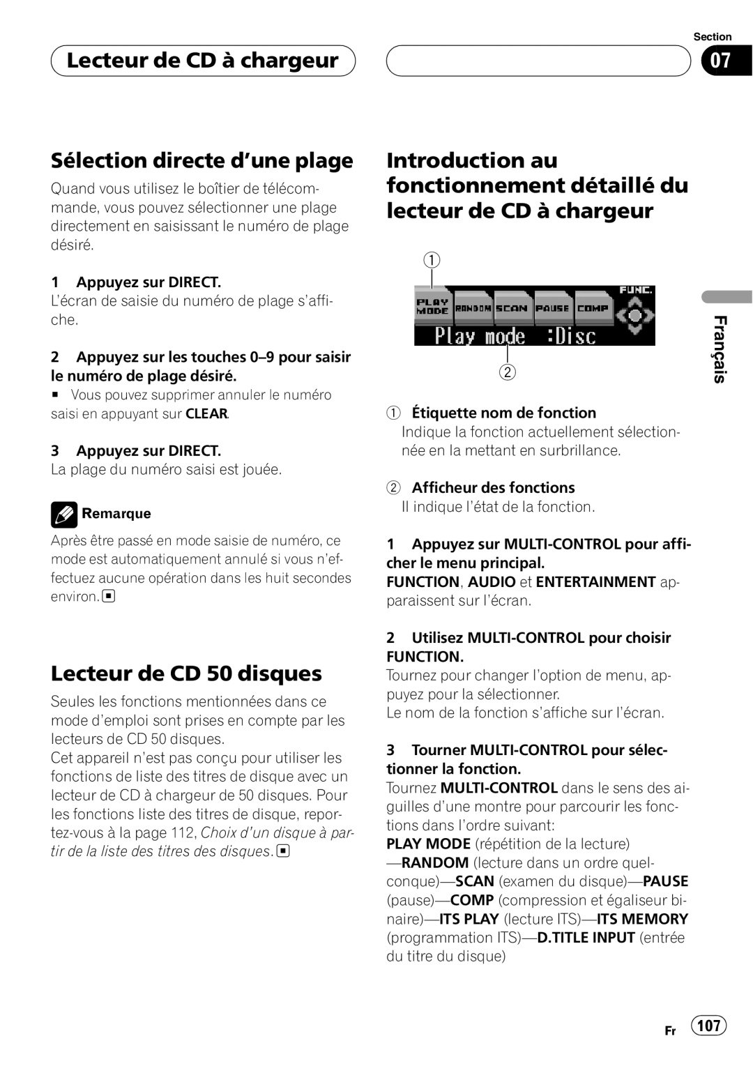 Pioneer DEH-P8600MP operation manual 