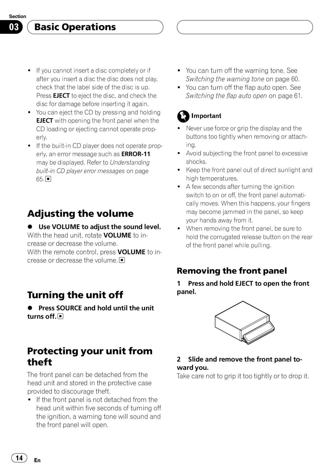 Pioneer DEH-P8600MP operation manual 