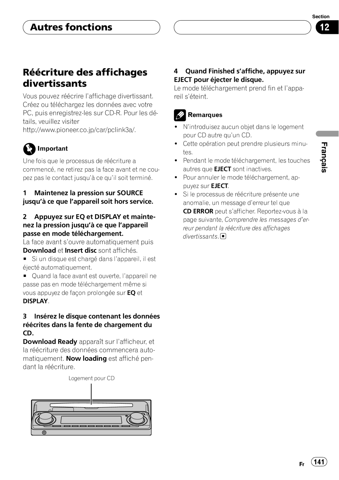 Pioneer DEH-P8600MP operation manual 