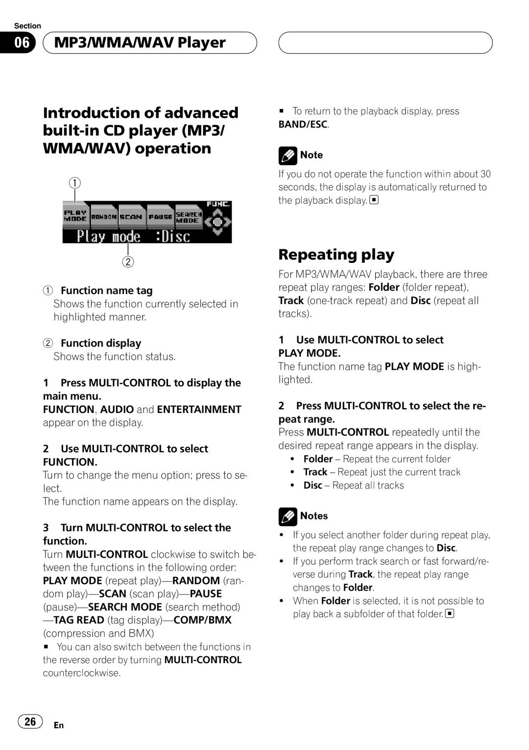 Pioneer DEH-P8600MP operation manual 