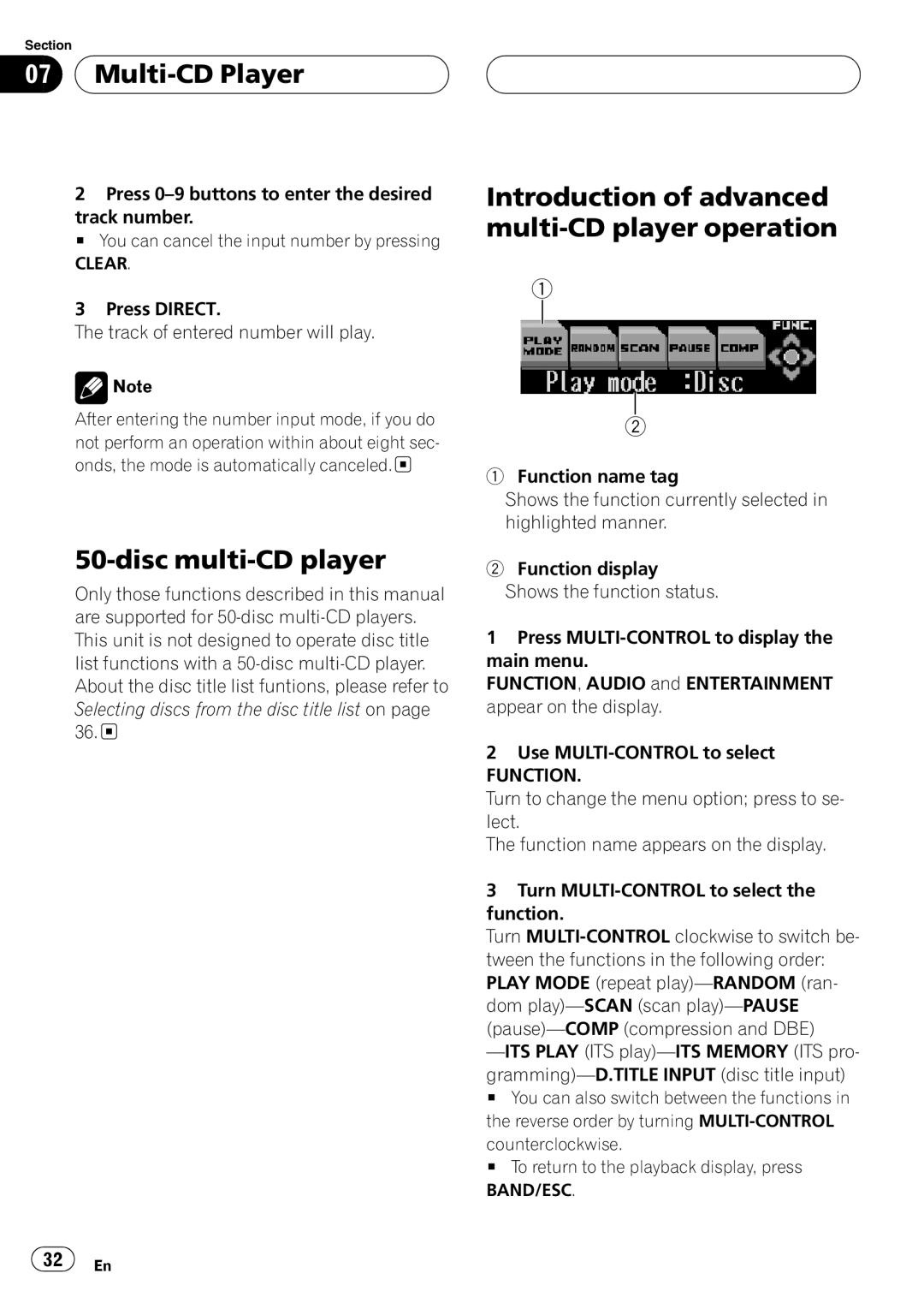 Pioneer DEH-P8600MP operation manual 