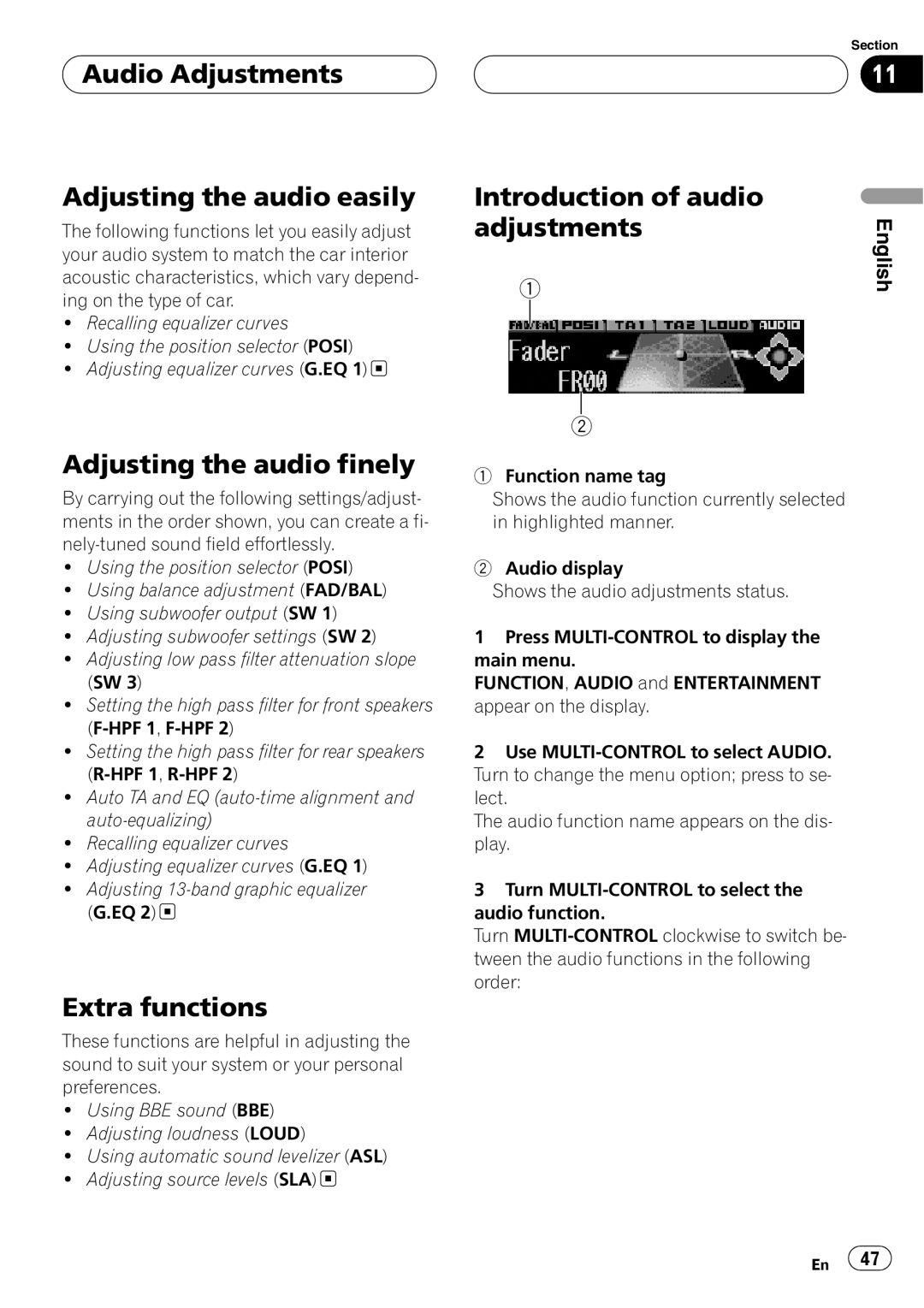 Pioneer DEH-P8600MP operation manual 