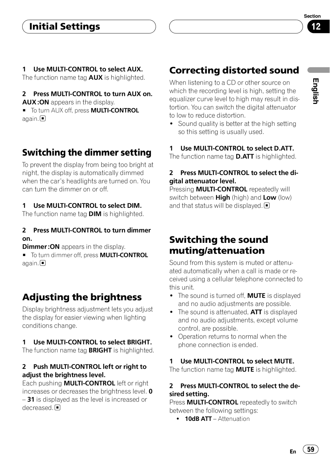 Pioneer DEH-P8600MP operation manual 