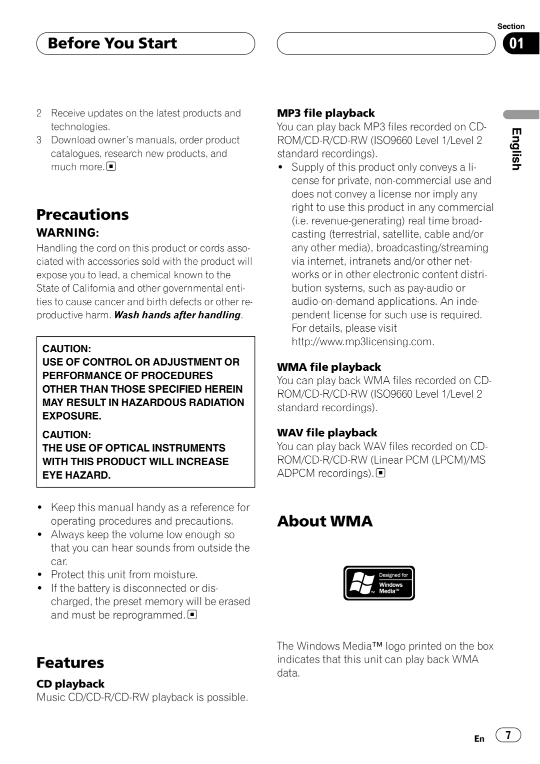 Pioneer DEH-P8600MP operation manual 