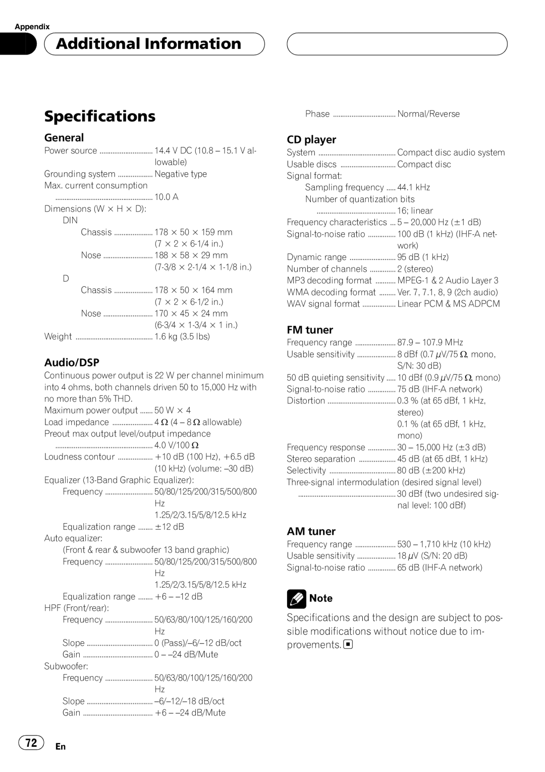 Pioneer DEH-P8600MP operation manual 