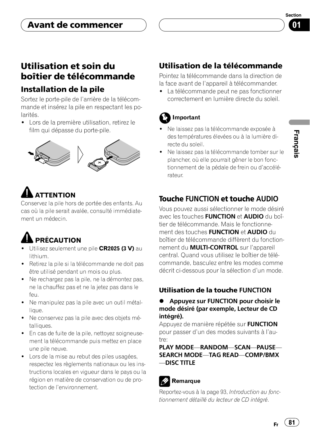 Pioneer DEH-P8600MP operation manual 