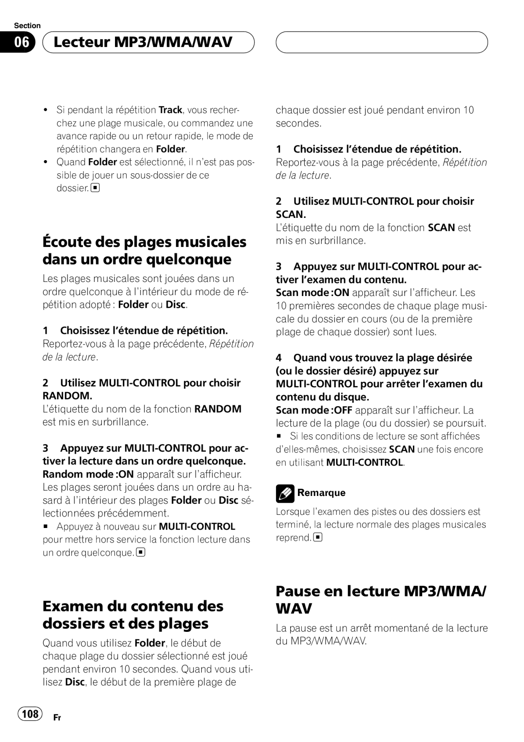 Pioneer DEH-P860MP operation manual 