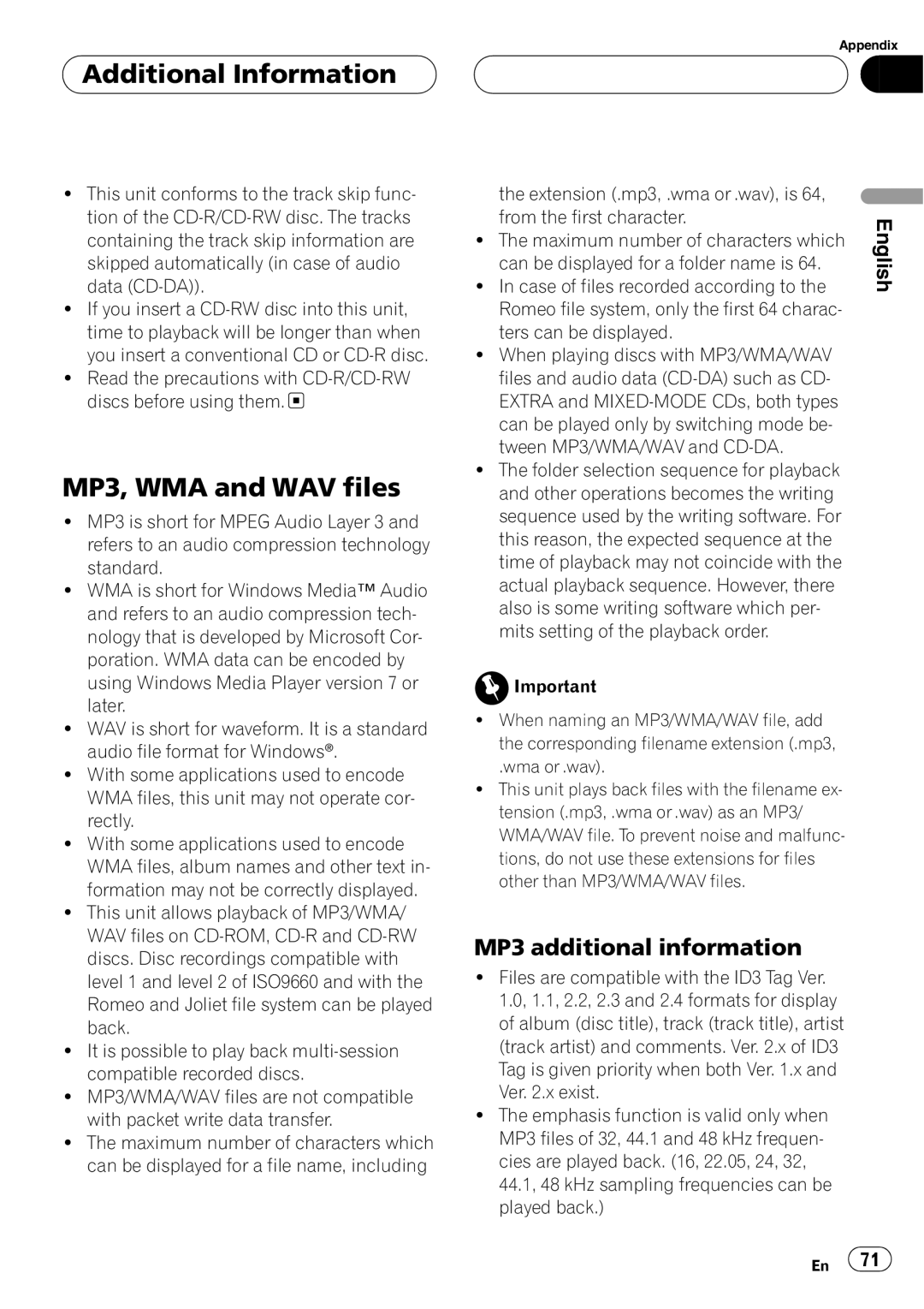 Pioneer DEH-P860MP operation manual 