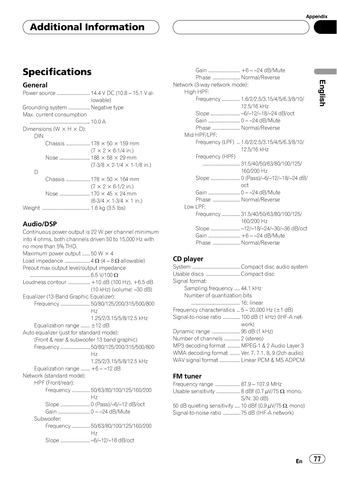 Pioneer DEH-P860MP operation manual 