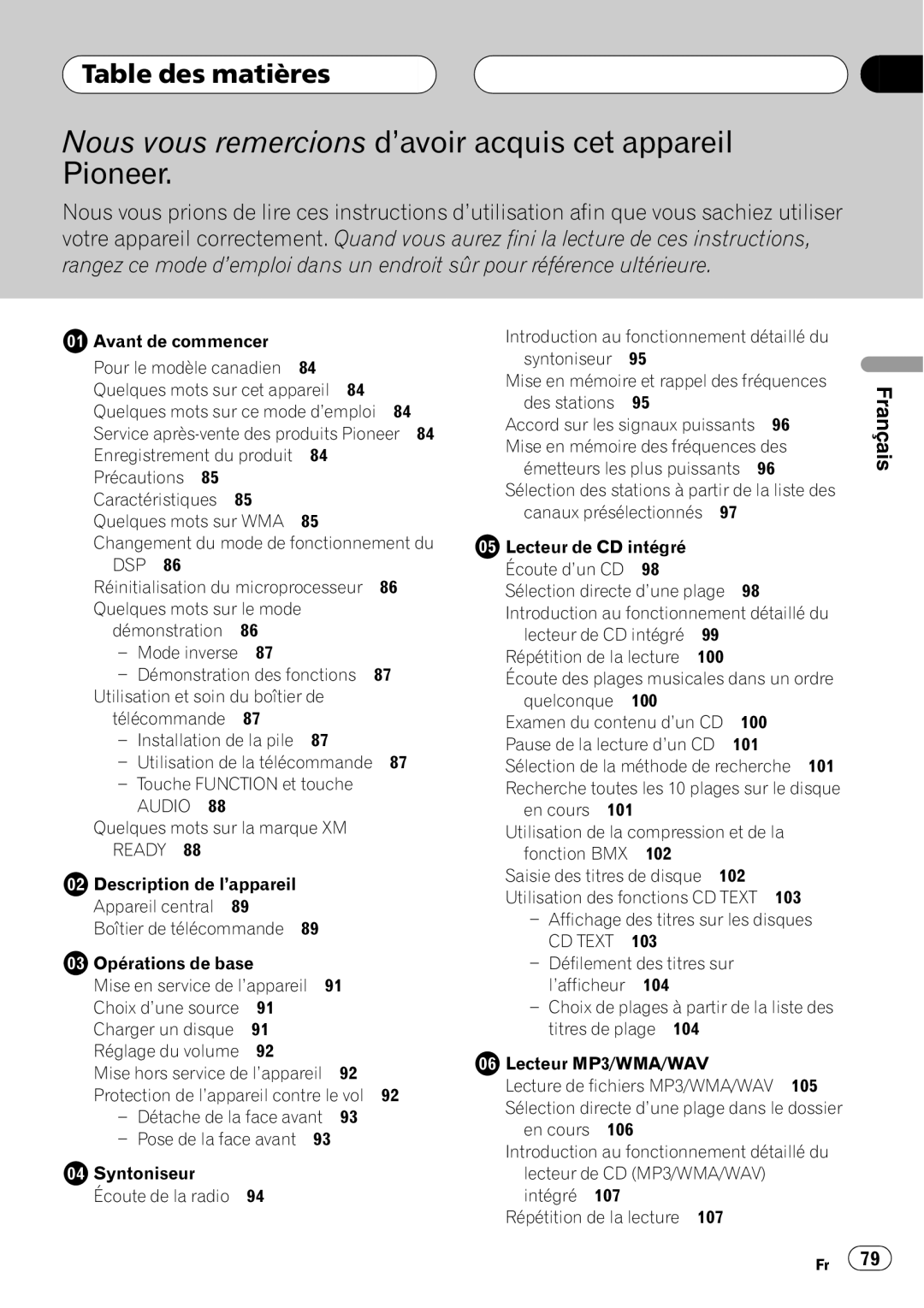 Pioneer DEH-P860MP operation manual 