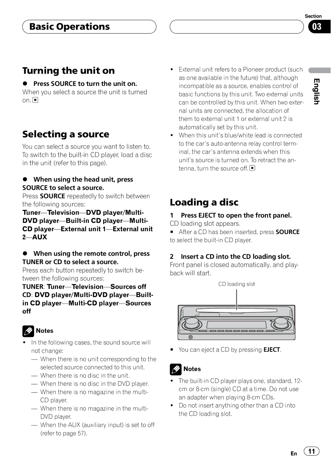 Pioneer DEH-P8650MP operation manual 