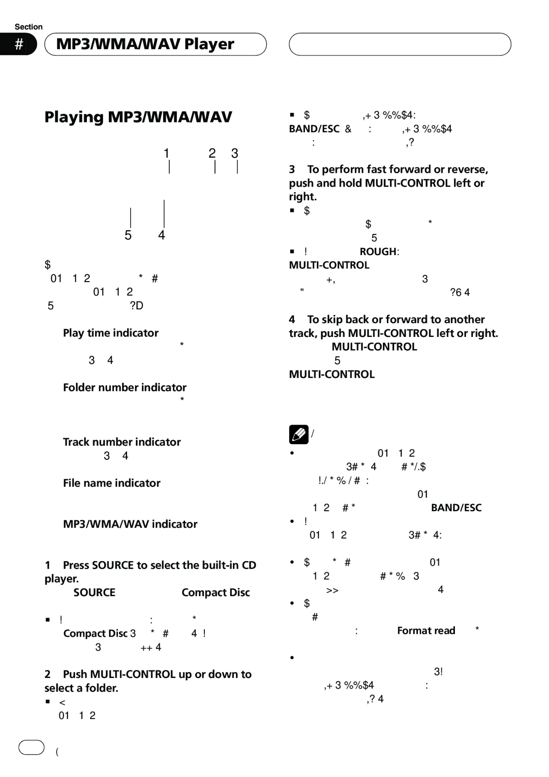 Pioneer DEH-P8650MP operation manual 