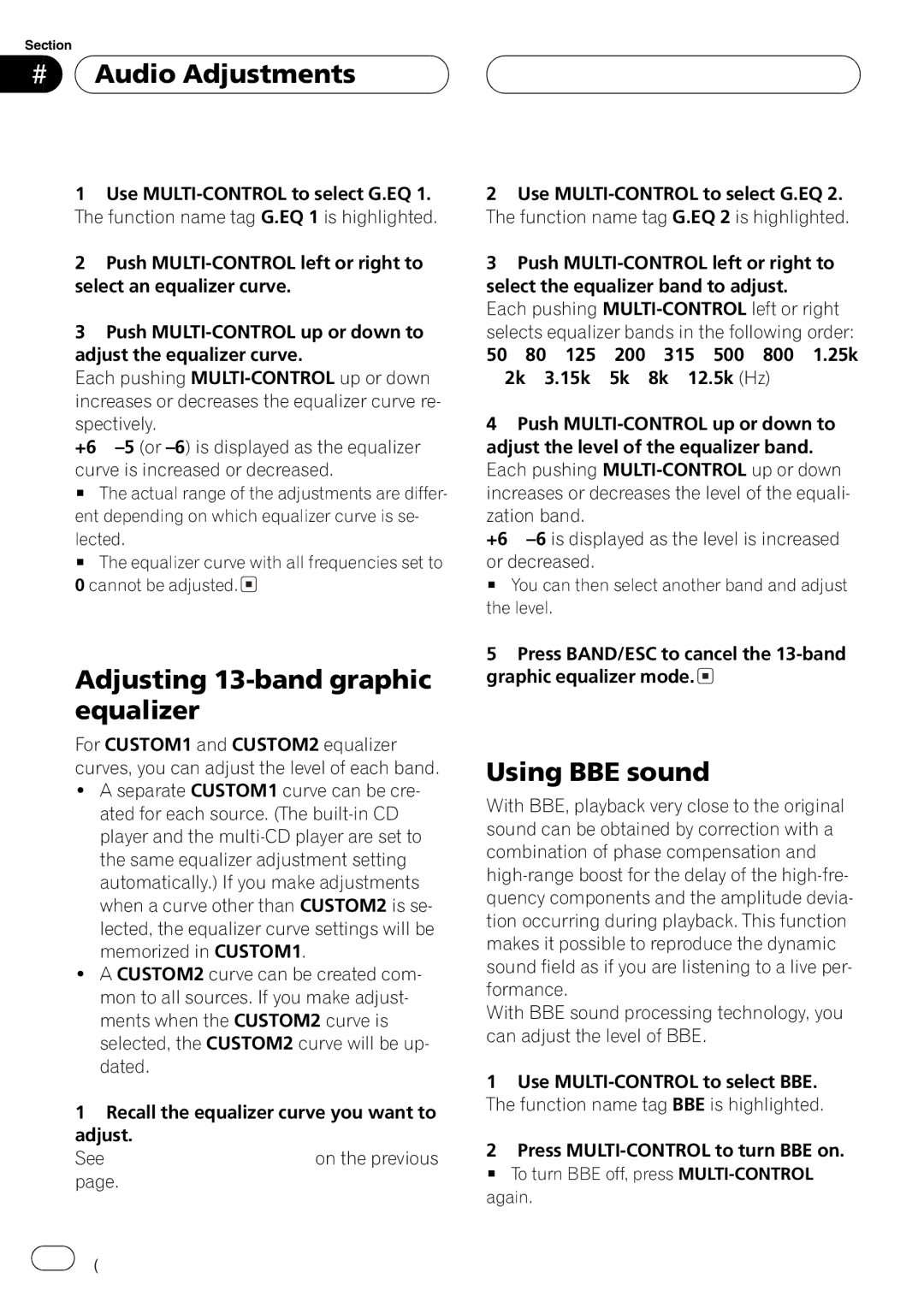 Pioneer DEH-P8650MP operation manual 