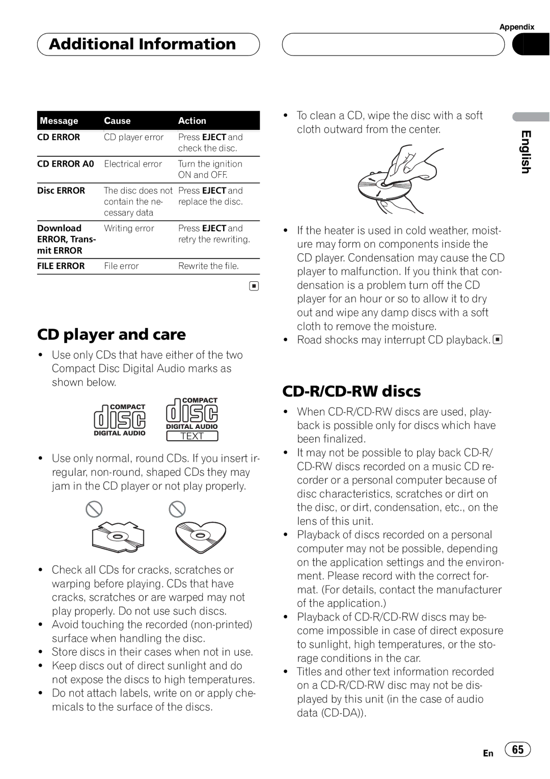 Pioneer DEH-P8650MP operation manual 