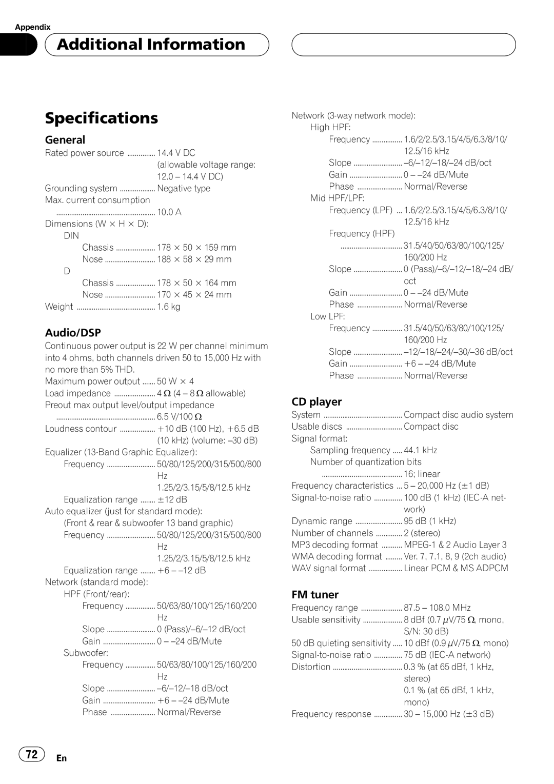 Pioneer DEH-P8650MP operation manual 