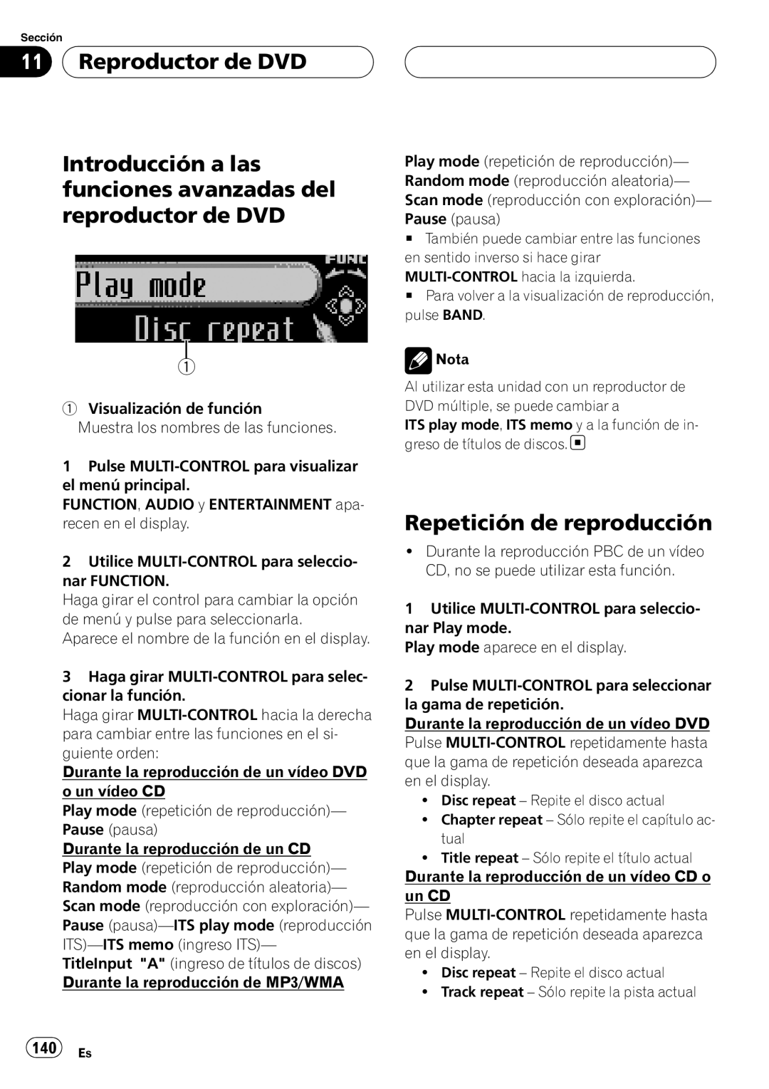 Pioneer DEH-P88RS operation manual 140 Es 